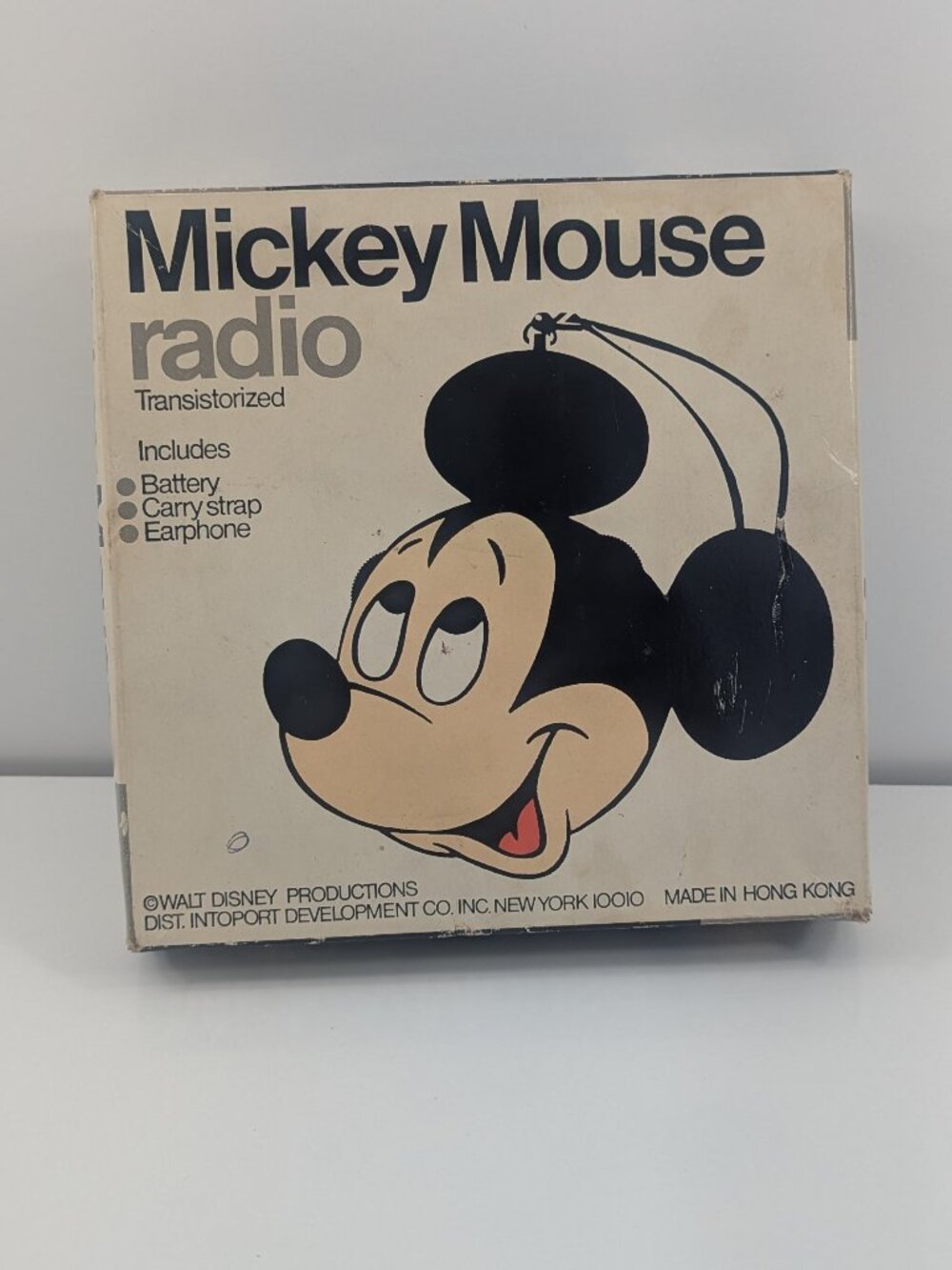 Mickey Mouse Vintage Radio Transistorized Box Included Parts only non-working!